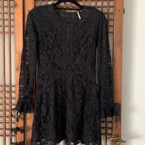 Free People black lace dress